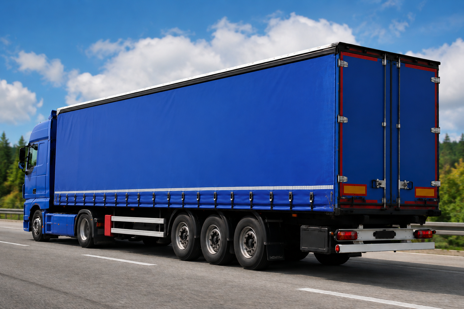 Remolque Tráiler Lona Azul