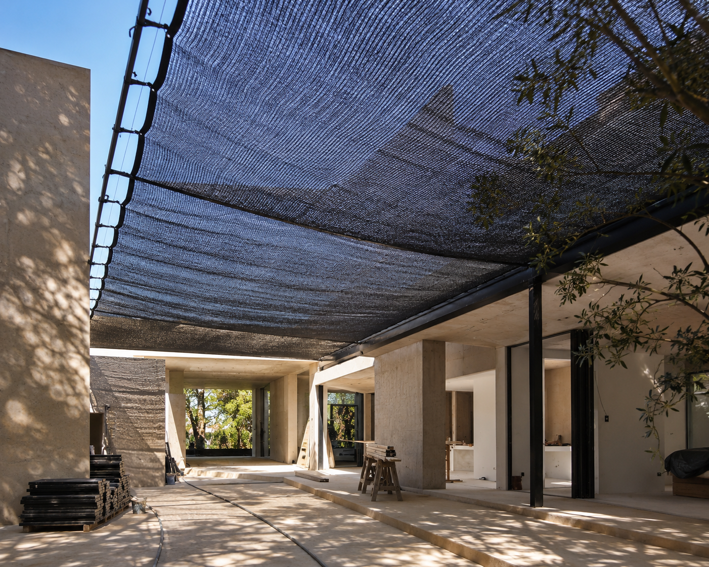 Malla Raschel 35% Protección de Obra