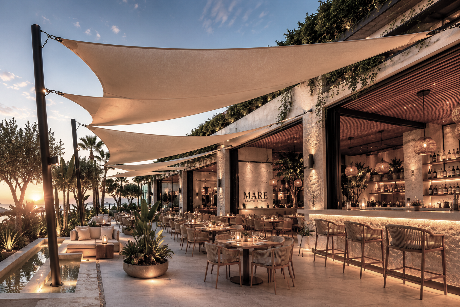 Malla Raschel 95% Restaurante