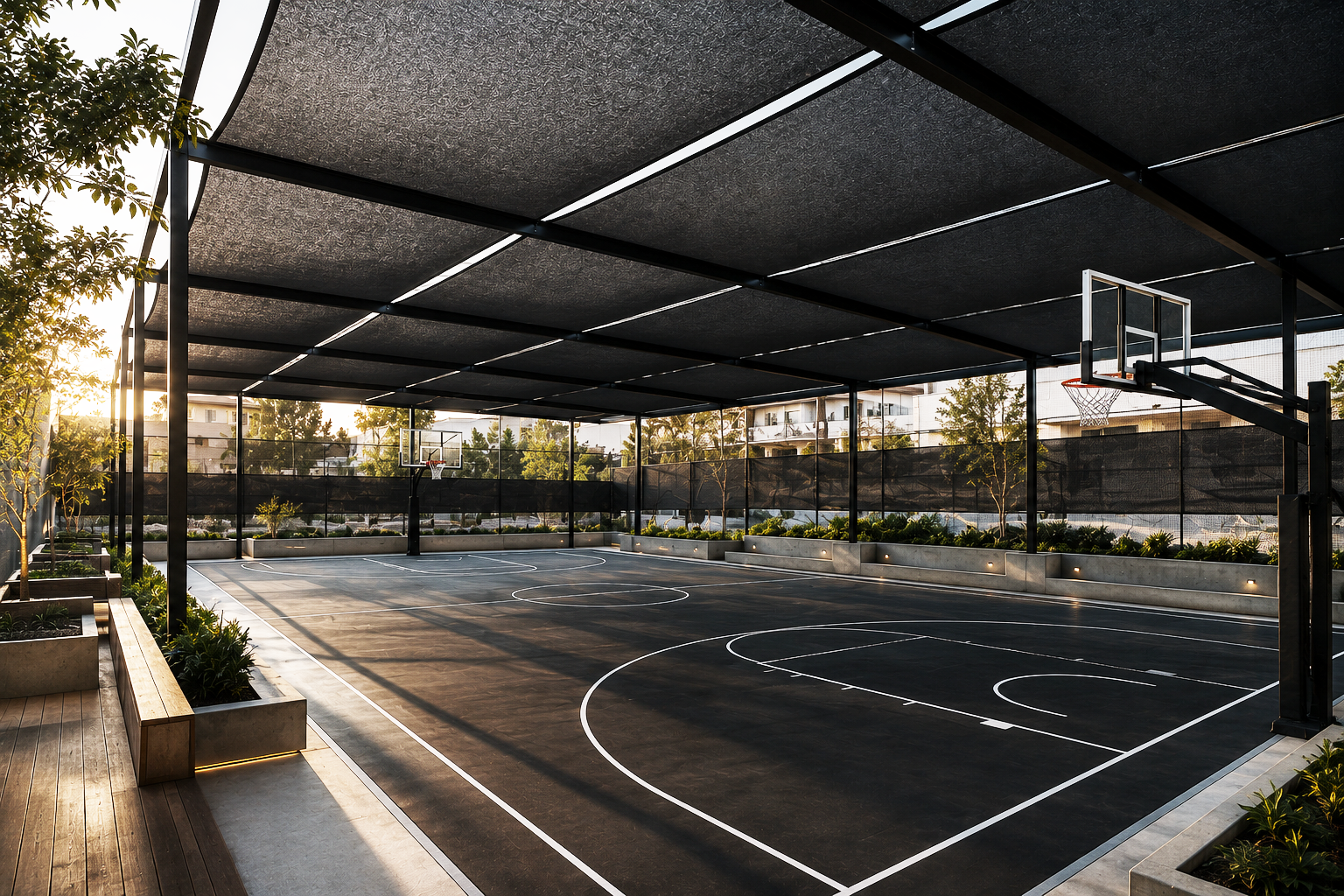 Malla Raschel 90% Cancha Deportiva