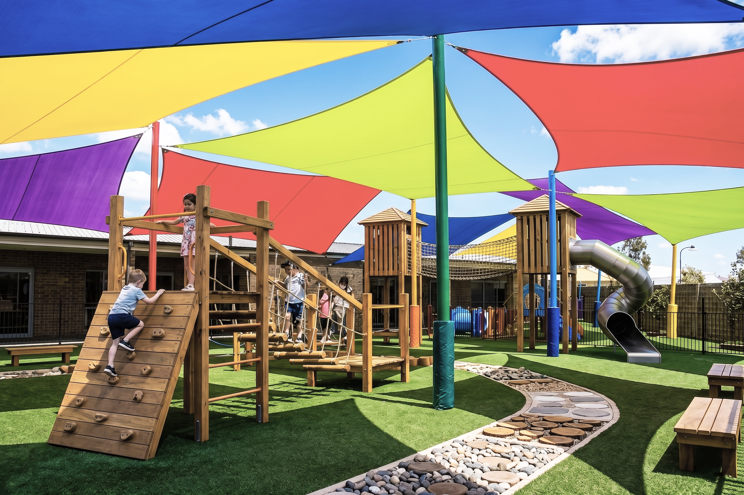 Malla Raschel 80% Area de Juegos Infantiles